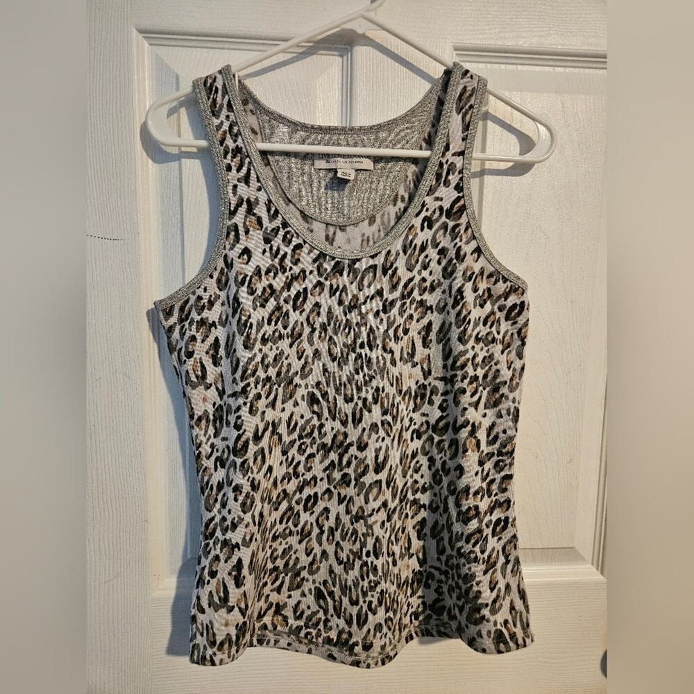 Live Love Lounge leopard lounge set Tank top and bottom size S